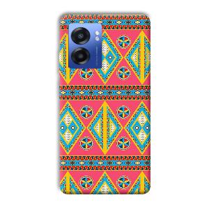 Colorful Rhombus Phone Customized Printed Back Cover for Realme Narzo 50 5G