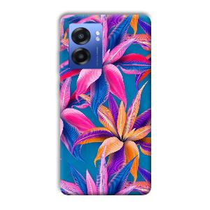 Aqautic Flowers Phone Customized Printed Back Cover for Realme Narzo 50 5G