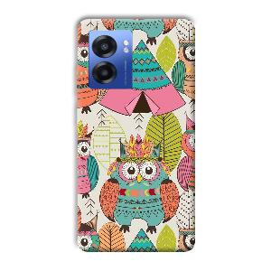 Fancy Owl Phone Customized Printed Back Cover for Realme Narzo 50 5G