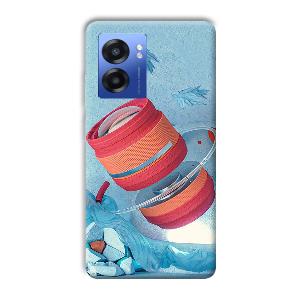 Blue Design Phone Customized Printed Back Cover for Realme Narzo 50 5G
