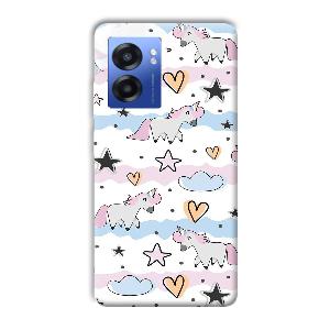 Unicorn Pattern Phone Customized Printed Back Cover for Realme Narzo 50 5G