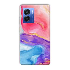Water Colors Phone Customized Printed Back Cover for Realme Narzo 50 5G