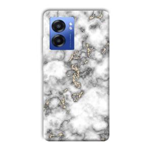 Grey White Design Phone Customized Printed Back Cover for Realme Narzo 50 5G