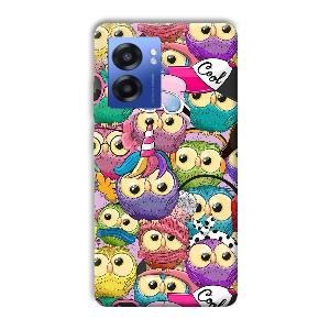 Colorful Owls Phone Customized Printed Back Cover for Realme Narzo 50 5G