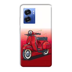Red Scooter Phone Customized Printed Back Cover for Realme Narzo 50 5G