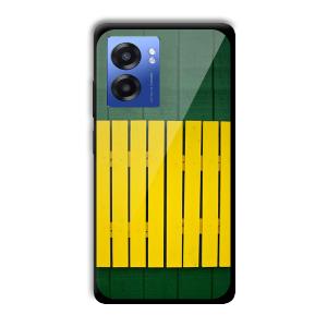 Yellow Fence Customized Printed Glass Back Cover for Realme Narzo 50 5G