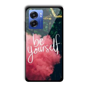 Be Yourself Customized Printed Glass Back Cover for Realme Narzo 50 5G
