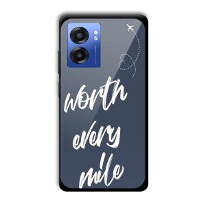 Worth Every Mile Customized Printed Glass Back Cover for Realme Narzo 50 5G