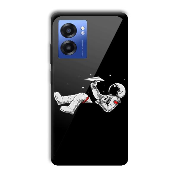 Lazy Astronaut Customized Printed Glass Back Cover for Realme Narzo 50 5G