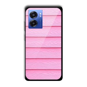 Pink Waves Customized Printed Glass Back Cover for Realme Narzo 50 5G