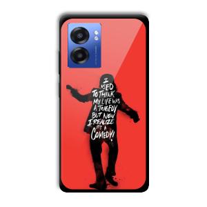 Joker Life Quote Customized Printed Glass Back Cover for Realme Narzo 50 5G