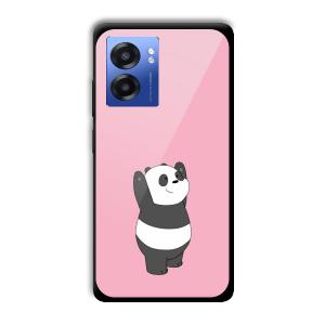 Pink Panda Customized Printed Glass Back Cover for Realme Narzo 50 5G