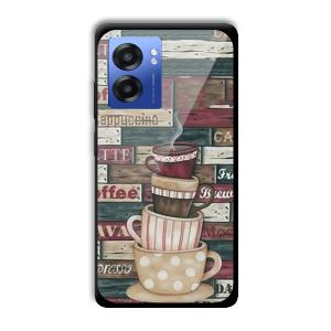 Coffee Design Customized Printed Glass Back Cover for Realme Narzo 50 5G