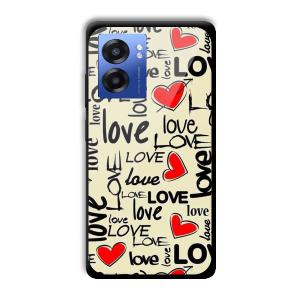 Love Customized Printed Glass Back Cover for Realme Narzo 50 5G