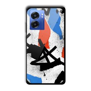 Abstract Graffiti Customized Printed Glass Back Cover for Realme Narzo 50 5G