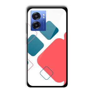 Abstract Squares Customized Printed Glass Back Cover for Realme Narzo 50 5G