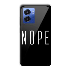 Nope Customized Printed Glass Back Cover for Realme Narzo 50 5G