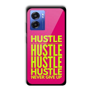 Never Give Up Customized Printed Glass Back Cover for Realme Narzo 50 5G