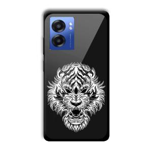 Angry Lion Customized Printed Glass Back Cover for Realme Narzo 50 5G
