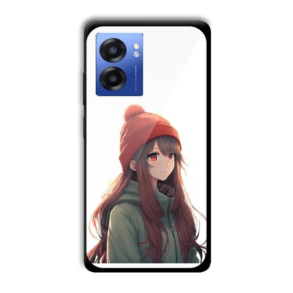 Little Girl Customized Printed Glass Back Cover for Realme Narzo 50 5G