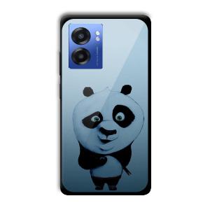 Cute Panda Customized Printed Glass Back Cover for Realme Narzo 50 5G