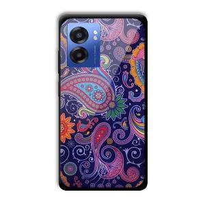 Purple Art Customized Printed Glass Back Cover for Realme Narzo 50 5G