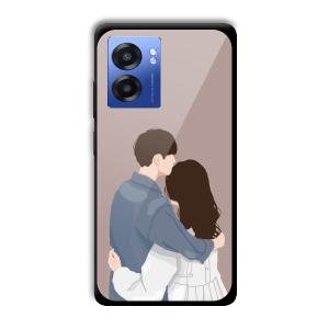 Cute Couple Customized Printed Glass Back Cover for Realme Narzo 50 5G