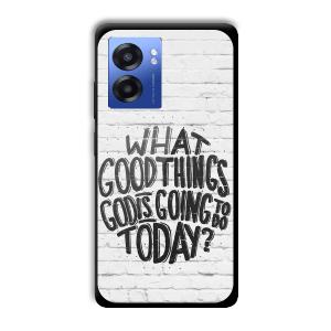 Good Thinks Customized Printed Glass Back Cover for Realme Narzo 50 5G
