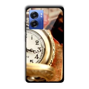Golden Watch Customized Printed Glass Back Cover for Realme Narzo 50 5G