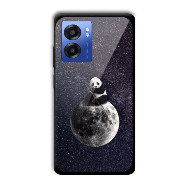 Astronaut Panda Customized Printed Glass Back Cover for Realme Narzo 50 5G