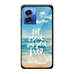 Let the Sea Set you Free Customized Printed Glass Back Cover for Realme Narzo 50 5G