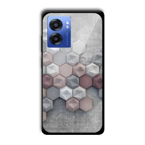 Blocks of Grey Customized Printed Glass Back Cover for Realme Narzo 50 5G