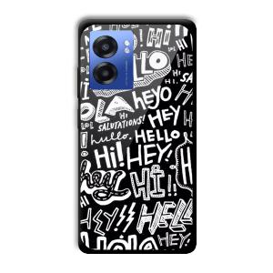 Hello Customized Printed Glass Back Cover for Realme Narzo 50 5G