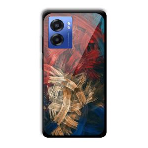 Painted Frame Customized Printed Glass Back Cover for Realme Narzo 50 5G