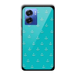 Teal Anchor Customized Printed Glass Back Cover for Realme Narzo 50 5G