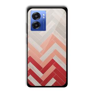 Light Red Customized Printed Glass Back Cover for Realme Narzo 50 5G