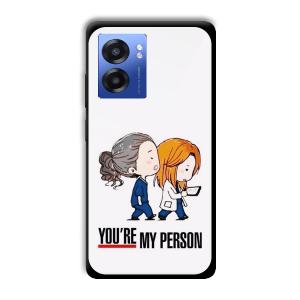 You are my person Customized Printed Glass Back Cover for Realme Narzo 50 5G