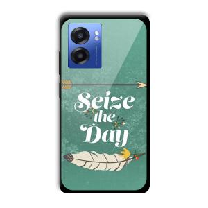 Seize the Day Customized Printed Glass Back Cover for Realme Narzo 50 5G