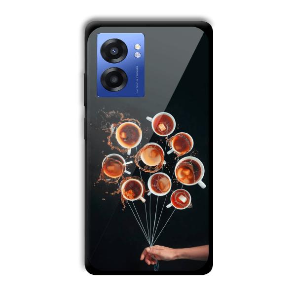 Coffee Cups Customized Printed Glass Back Cover for Realme Narzo 50 5G