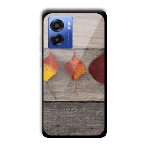 Rusty Leaves Customized Printed Glass Back Cover for Realme Narzo 50 5G