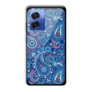 Blue Pattern Customized Printed Glass Back Cover for Realme Narzo 50 5G