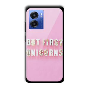 Unicorns Customized Printed Glass Back Cover for Realme Narzo 50 5G