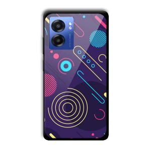 Purple Music Customized Printed Glass Back Cover for Realme Narzo 50 5G