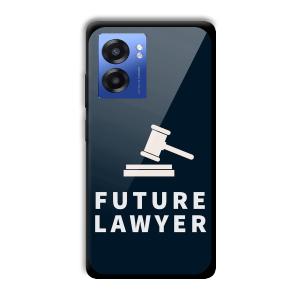 Future Lawyer Customized Printed Glass Back Cover for Realme Narzo 50 5G
