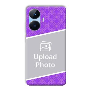 Purple Design Customized Printed Back Cover for Realme Narzo N55