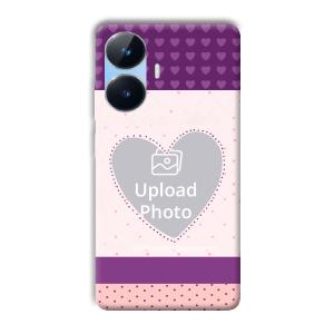 Purple Hearts Customized Printed Back Cover for Realme Narzo N55