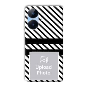 White Black Customized Printed Back Cover for Realme Narzo N55