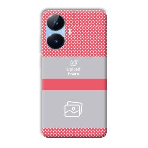 Pink Polka Customized Printed Back Cover for Realme Narzo N55