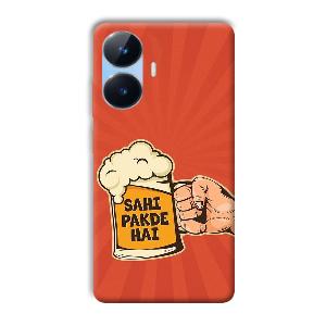 Sahi Pakde Hai Phone Customized Printed Back Cover for Realme Narzo N55