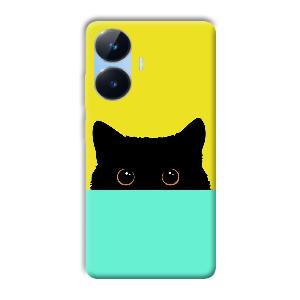 Black Cat Phone Customized Printed Back Cover for Realme Narzo N55